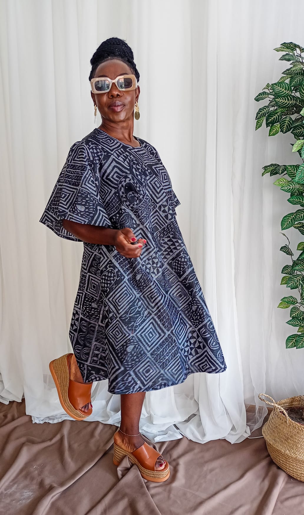 Robe Évasée En Coton Doux - Robe Akamba 3 - PASKYCOLORS