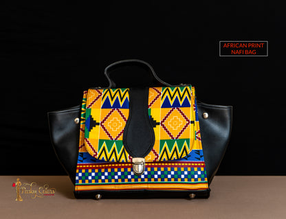 Sac À Main Africain - Sac À Main Afritude Imprimé Kinté - PASKYCOLORS