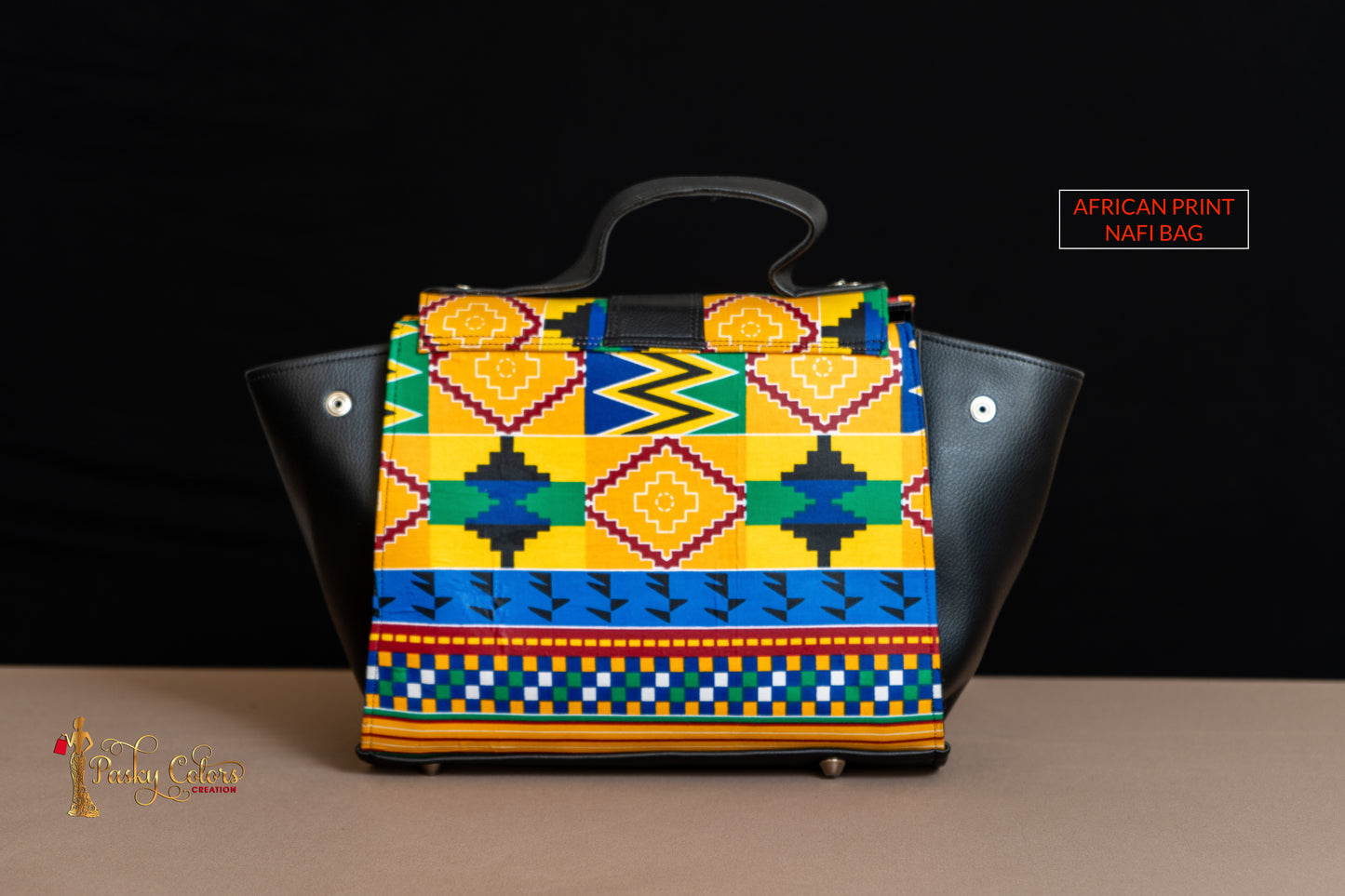 Sac À Main Africain - Sac À Main Afritude Imprimé Kinté - PASKYCOLORS